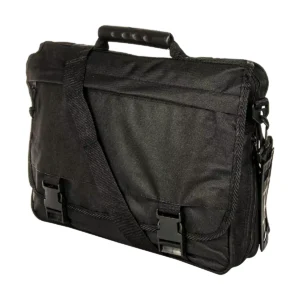 Waterproof black laptop bag with zips-12L