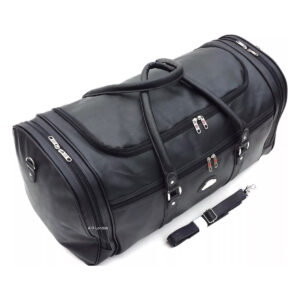 Large Faux Leather Holdall Luggage Weekend Duffel Cabin Travel Gym Bag Case - 65L