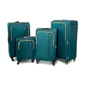 4 Piece Soft Shell Luggage Set - Lightweight, Durable and Spacious, with 360° Spinner Wheels.